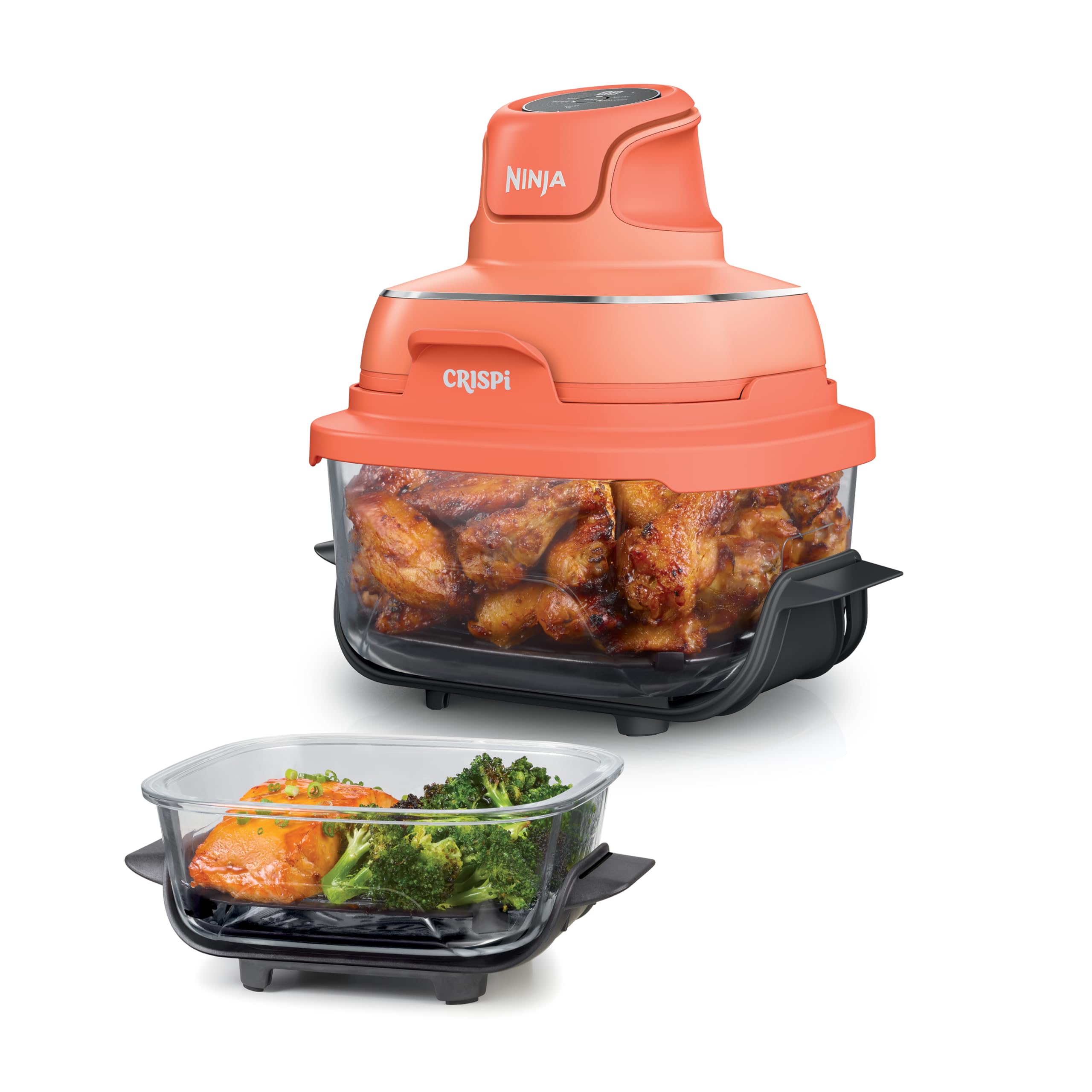 Ninja Crispi 4-in-1 Glass Air Fryer | 232°C | Non-Toxic | 3.8L & 5.7L Glass Containers with Lids | Microwave, Freezer & Dishwasher Safe | Maximum Crisp, Air Fry-image-43