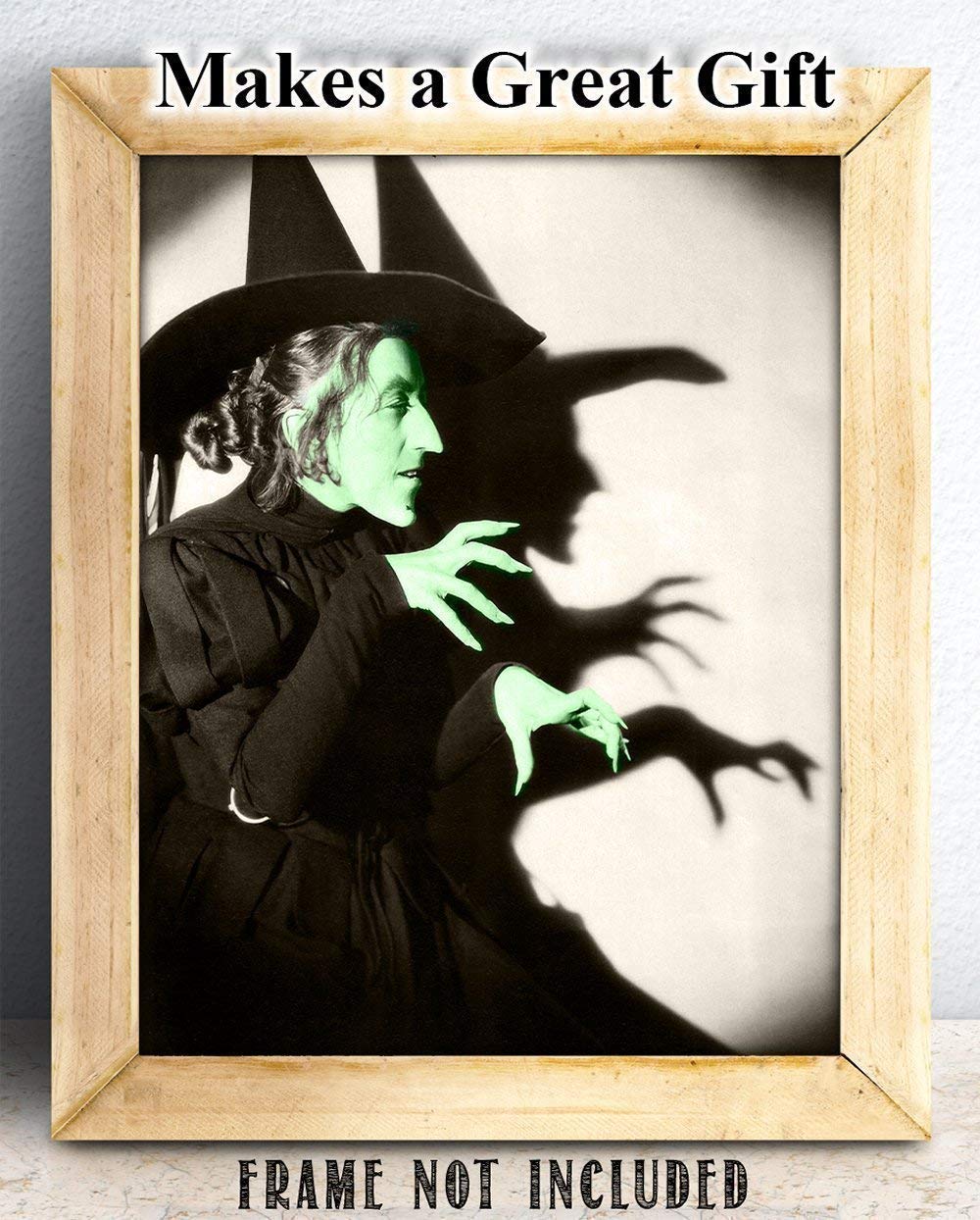 Wizard of Oz Art - Wicked Witch of the West - 11x14 Unframed Wizard of Oz Poster Print - Great Wizard of Oz Gifts, Decor, Wizard of Oz Vintage Poster Print, Wiccan Supplies & Scary Decorations