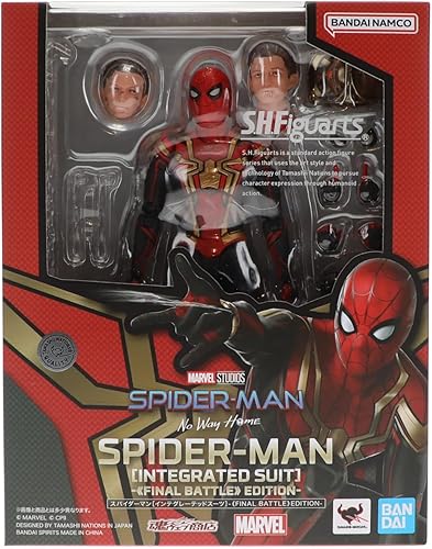 Vista 2 de TAMASHII NATIONS - Spider-Man: No Way Home - Spider-Man [Traje Integrado] Edición Final de Batalla, Figura de Acción Bandai Spirits S.H.Figuarts