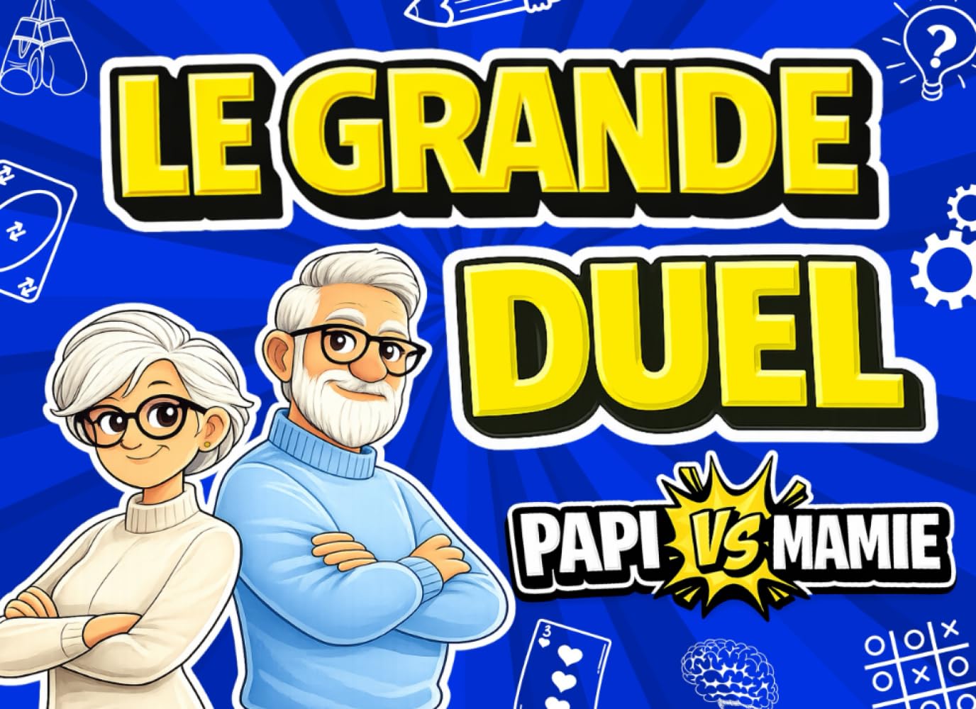 Le Grand Duel Papi vs Mamie: Jeux de mémoire, quiz et défis amusants pour rire, réfléchir et créer des souvenirs