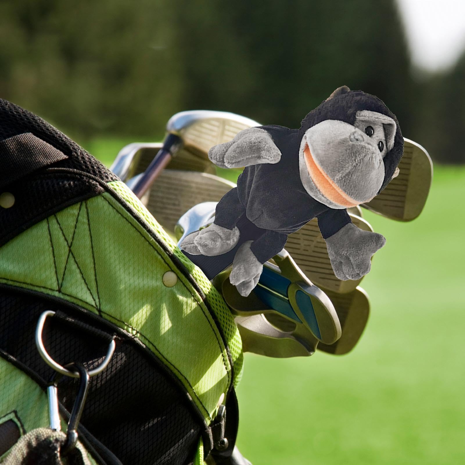 Fundas divertidas para palos de golf, fundas para palos de golf, divertidos animales de peluche, cubierta de cabeza, cubierta de diseño de animales, protector de palos suaves, accesorio de golf