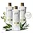 RAW SUGAR Sensitive Skin Simply Body Wash - Green Tea + Cucumber + Aloe Vera, Moisturizing & Brightening Bath & Shower Gel, Sulfate-Free, Paraben-Free & Vegan (Pack of 3)