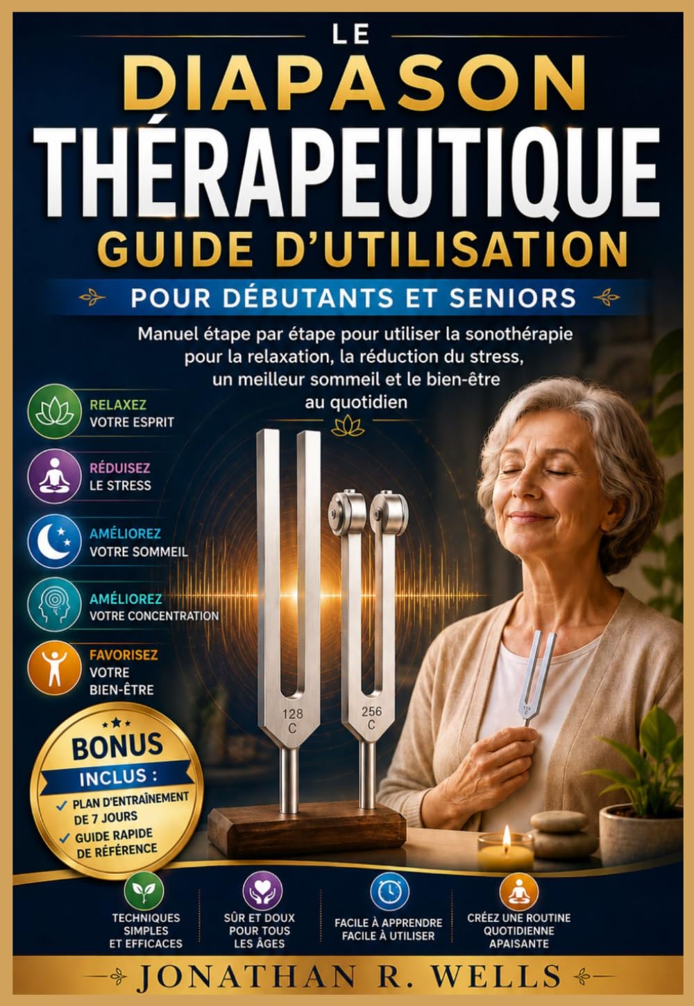 Le Diapason Thérapeutique Guide d'utilisation pour débutants et seniors: Manuel étape par étape pour utiliser la sonothérapie pour la relaxation, la ... meilleur sommeil et le bien-être au quotidien