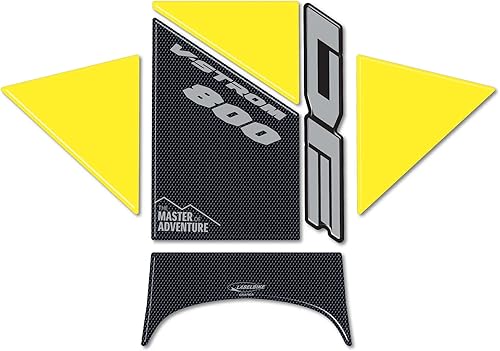 Miniatura 2 de labelbike - Adhesivo de resina 3D para tanque de motocicleta compatible con Suzuki V-Strom 800DE 2023 amarillo