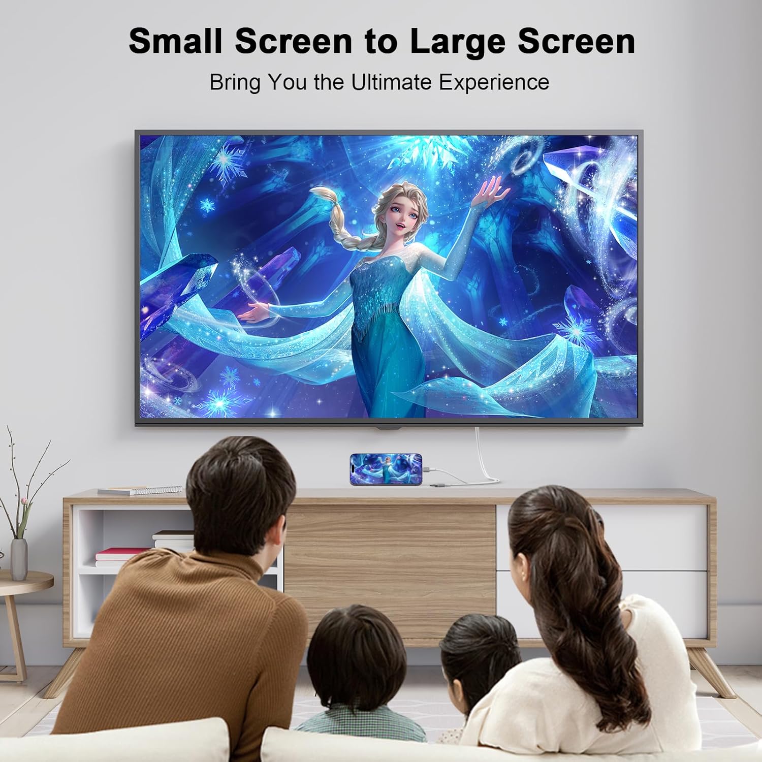 USB C to HDMI Adapter for iPhone 16 to TV,[Apple MFi Certified] USB Type C Digital AV Adapter 1080P 4K Sync Screen Connector Cable for iPhone 16/Plus/16 Pro/16 Pro Max/15 to HDTV Projector Monitor image 7 of 7 B0DX26T159