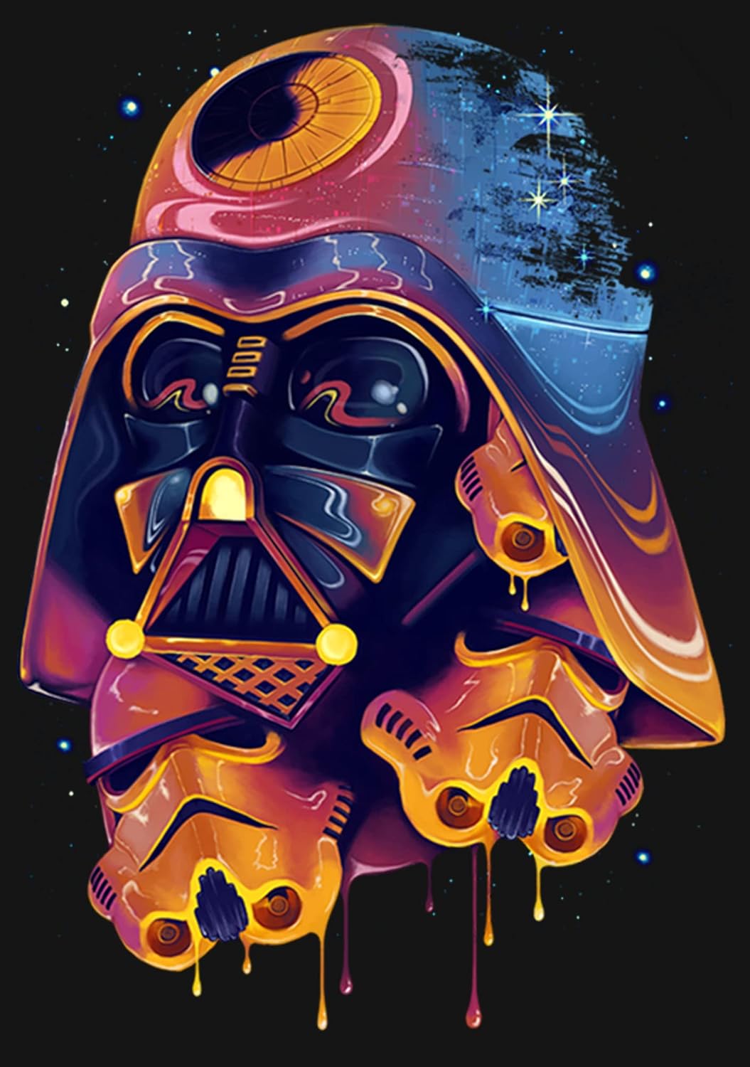 Camisa Universo Psicodélico Espaço Místico Naves Galáxias