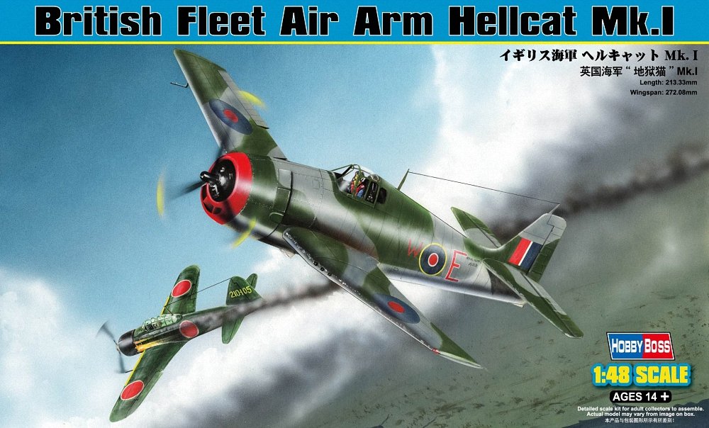 HobbybossHobby Boss British Fleet Air Arm Hellcat Mk.I Airplane Model