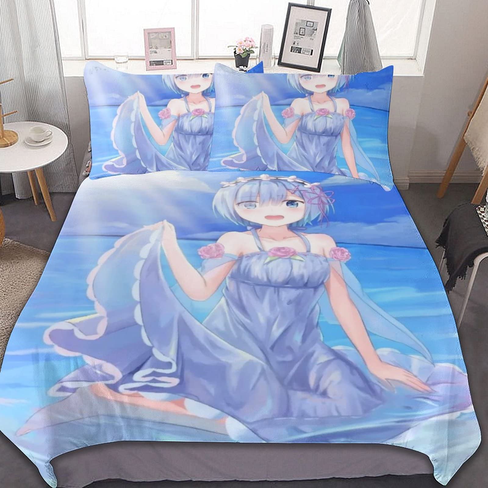 レム Re ゼロから始める異世界生活 布団カバー3点セット 洗える