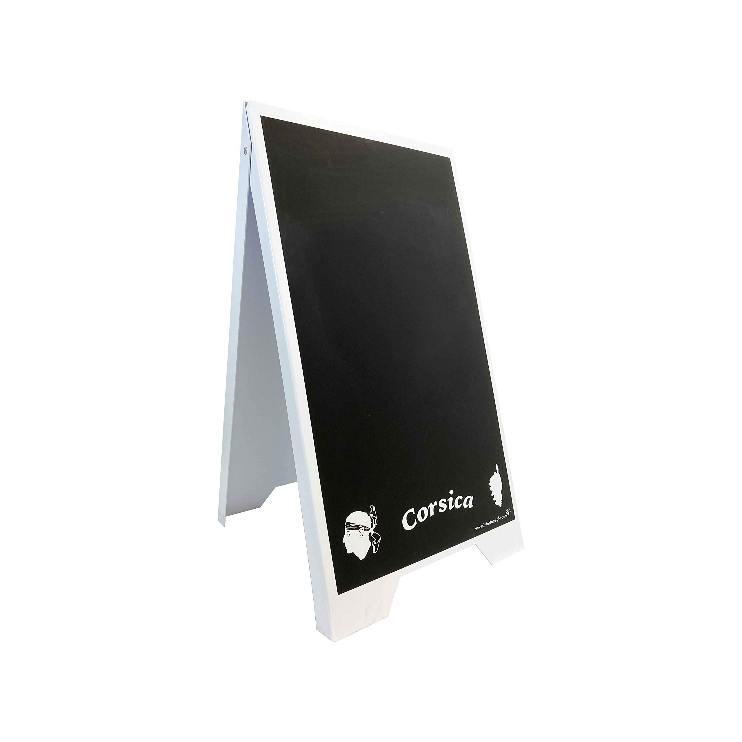 Chevalet stop trottoir plastique modèle CORSE dimensions 100 x 55 cm - Fabrication Française