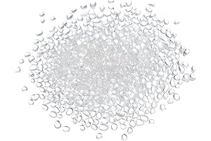 uxcell Clear Round Fire Glass Beads for Vase Fillers