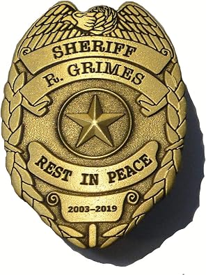 Walking Dead Comic Sheriff Rick Grimes Badge Commemorative Enamel Pin