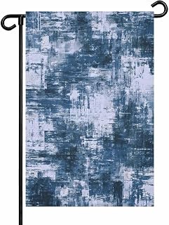 Navy Blue Ombre Garden Flags 12x18 Double Sided Outside Decoration Gradient Abstract Art Vintage Decorative Welcome Yard Flag Banners for House Home Patio Lawn Seasonal Outdoor Decor