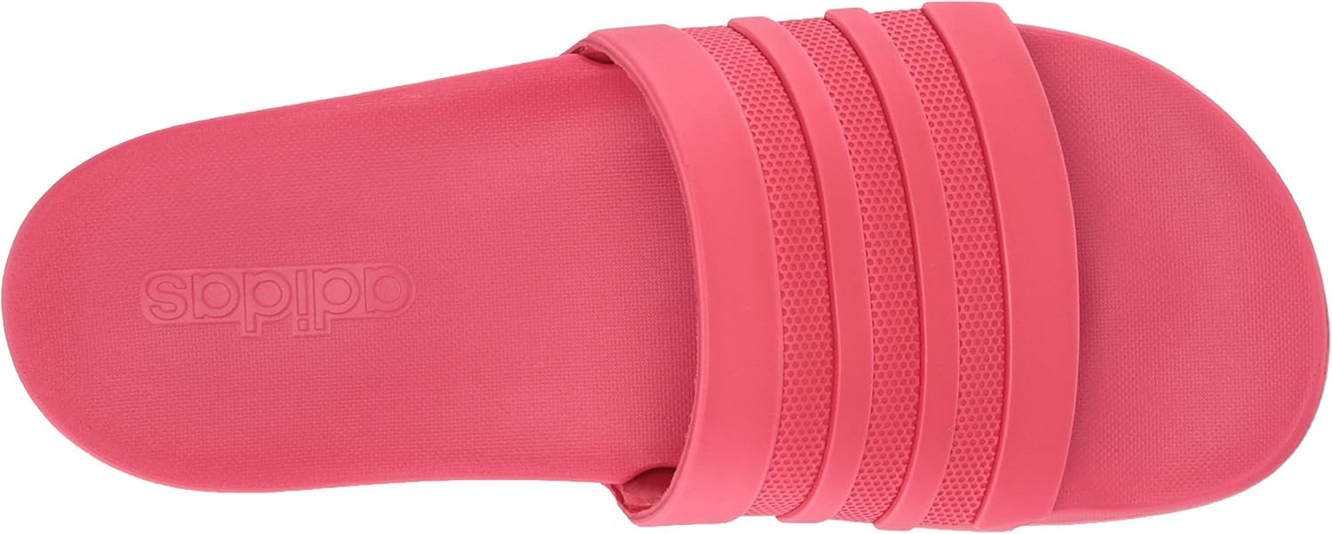 adidas Women's Adilette Comfort Slides Sandal, Active Pink/Active Pink/Active Pink, 8