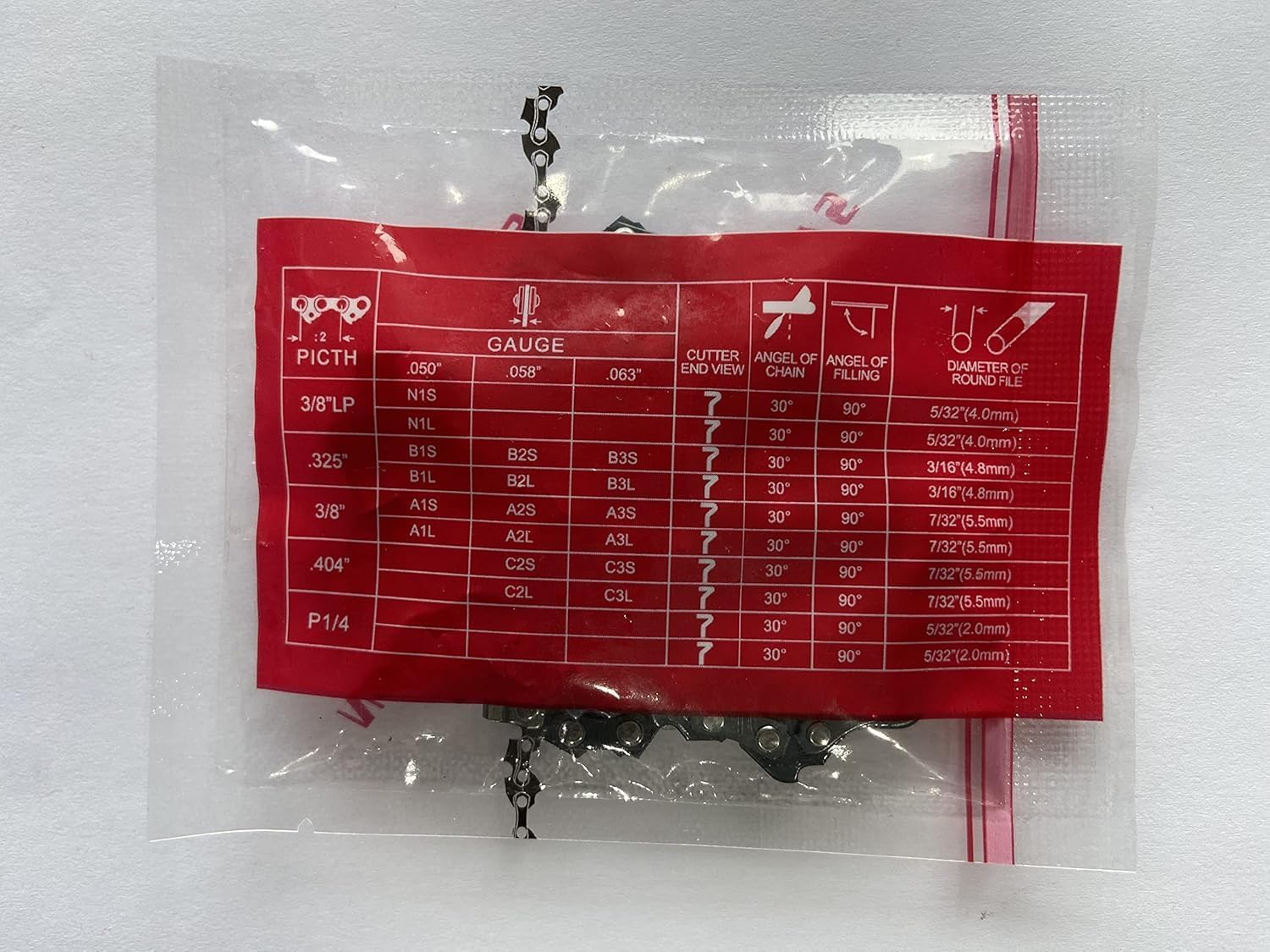 Catena per Motosega, 47 Maglie di Trasmissione per Guida-Catena da 20,32 cm (8 Pollici), catena di Ricambio ad Alta Durabilità per Motosege Senza Fili - 1 Pezzo