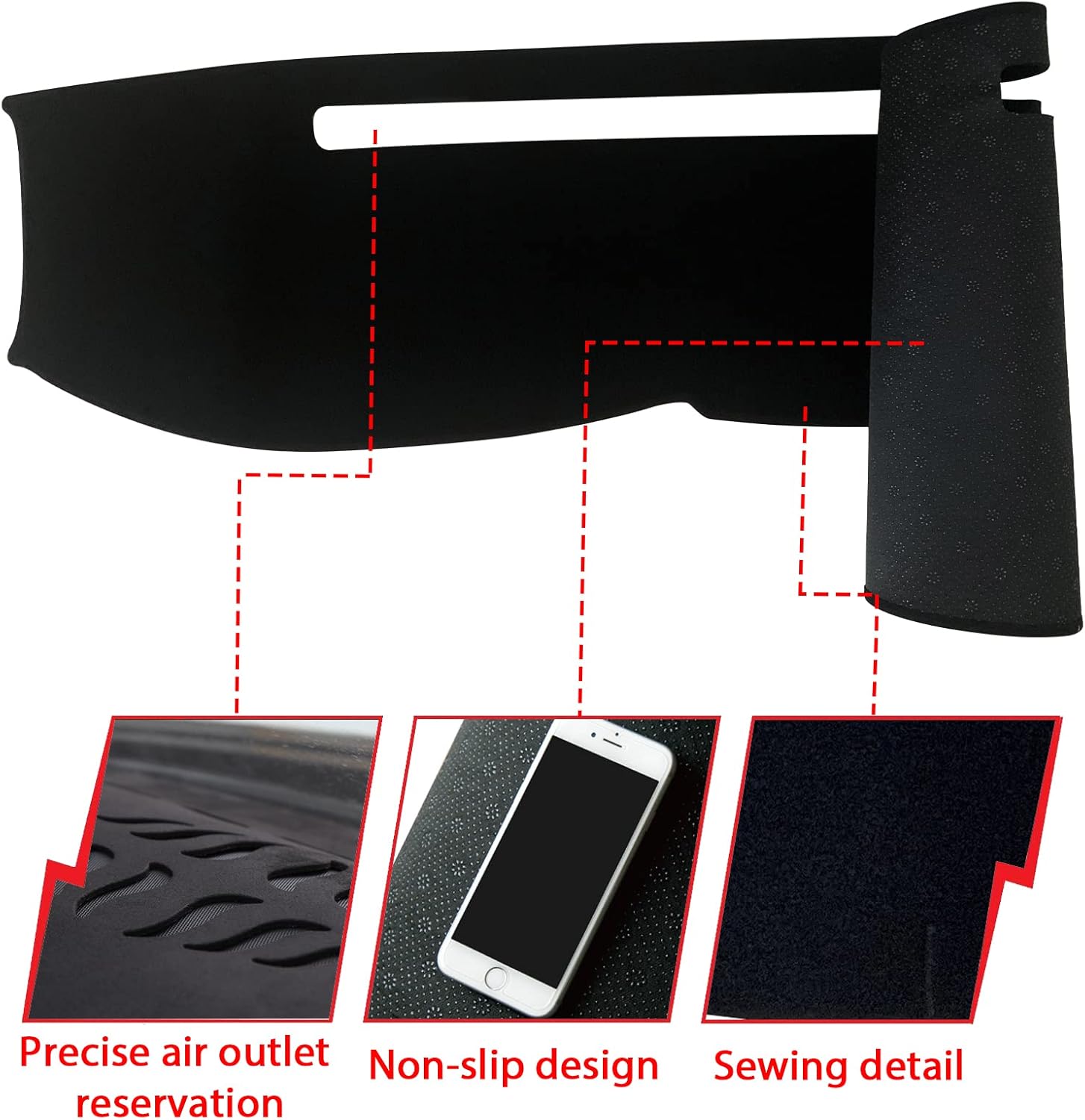 Dashboard Dash Board Cover Mat Pad Carpet Non-Slip Custom Compatible with Toyota 4Runner 2003-2009 Protector Sun Shield（2003-2009）