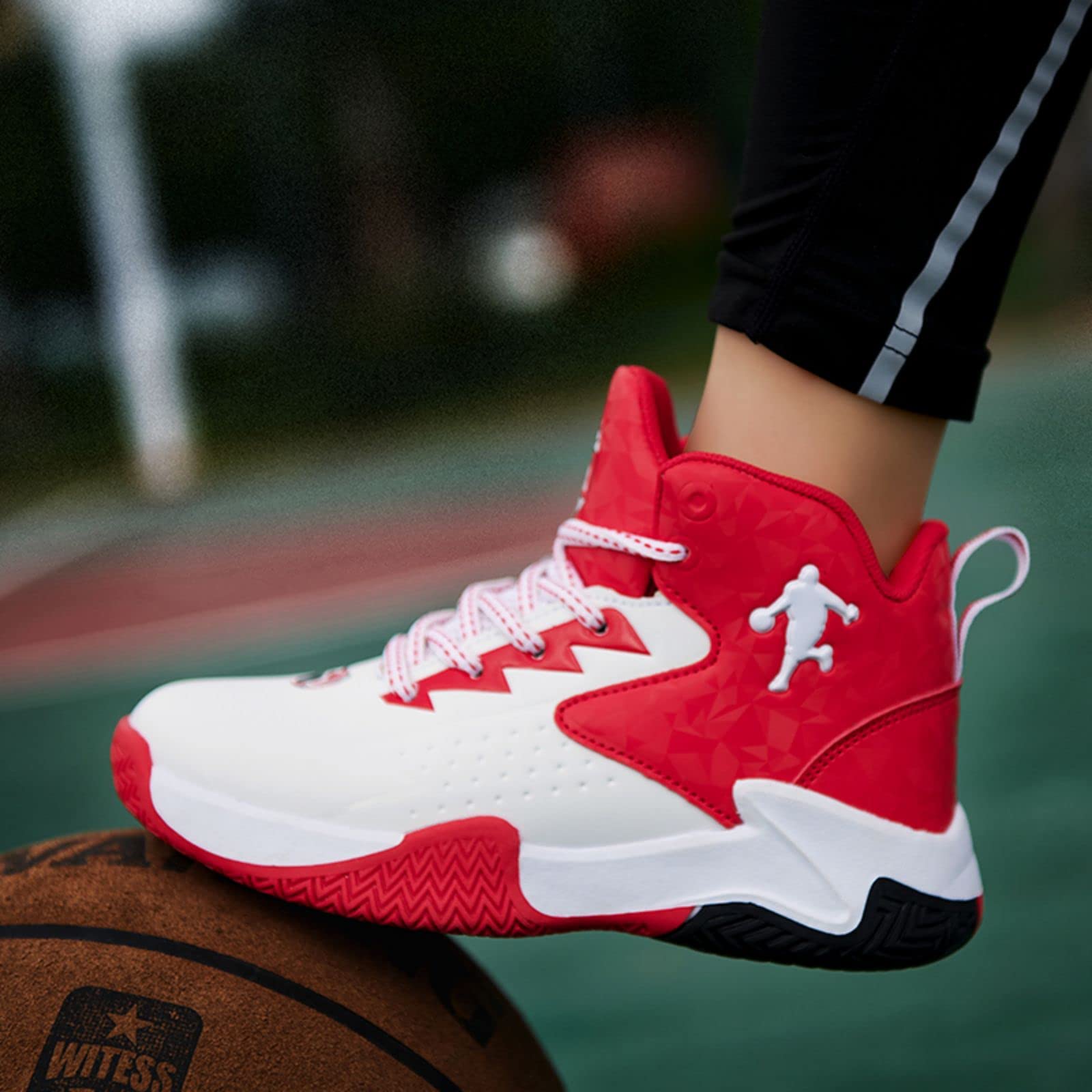Chaussures de Basket pour Grand Enfant Adolescent, Antidérapantes Respirantes Confortables pour Garçons et Filles