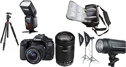 80D camera 18-55 IS STM lens 55-250 IS STM lens KamKorda Pro Camera Bag Flash Tripod and Home Studio Lighting Kit 80D camera 18-55 IS STM lens 55-250 IS STM lens KamKorda Pro Camera Bag Flash Tripod and Home Studio Lighting Kit