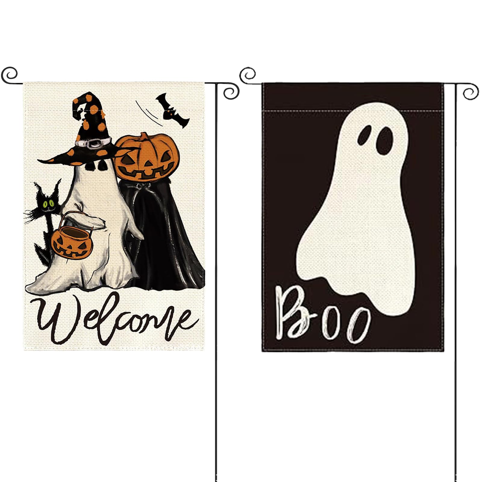 TYXHXTF 2 Pcs Halloween Garden Flag