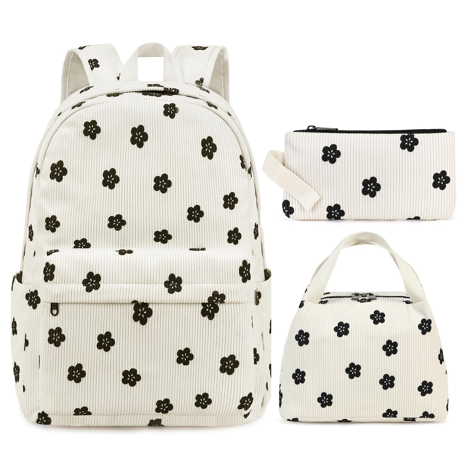 School Backpack for Girls Laptop Backpack for Teen Women Preschool Kindergarten Elementary Kids Bookbags Travel Daypack with Lunch