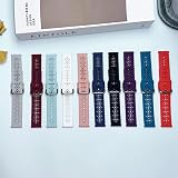 TOOLAIK Lace Silicone Band Compatible with Samsung Galaxy Watch 7/6/5/4, Galaxy Watch 4/6 Classic 46mm 42mm, 41mm Bands/Samsung Active 2 Band 40mm /44mm,20mm Sports Straps For Women
