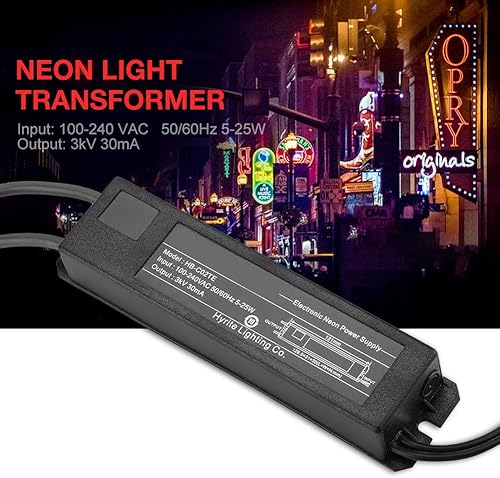 Miniatura 2 de Yoidesu Fuente de alimentación de transformador de señal de neón 3KV 30mA Probador de neón Transformador Fuente de alimentación de neón Reloj de