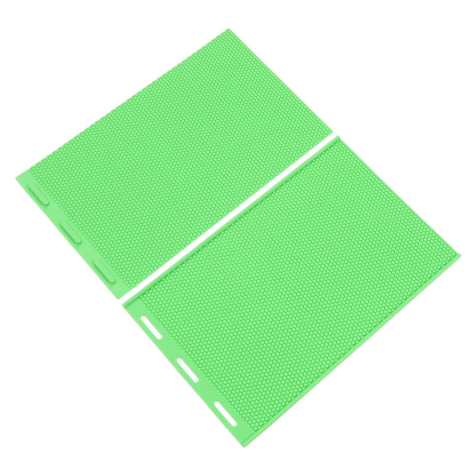 Ejoyous Foglio di Cera d'api, Materiale Siliconico, Pressa Flessibile per Cera d'api Facile Produzione di 2 Pezzi per Apicoltori e Appassionati di Fai da Te (GREEN)