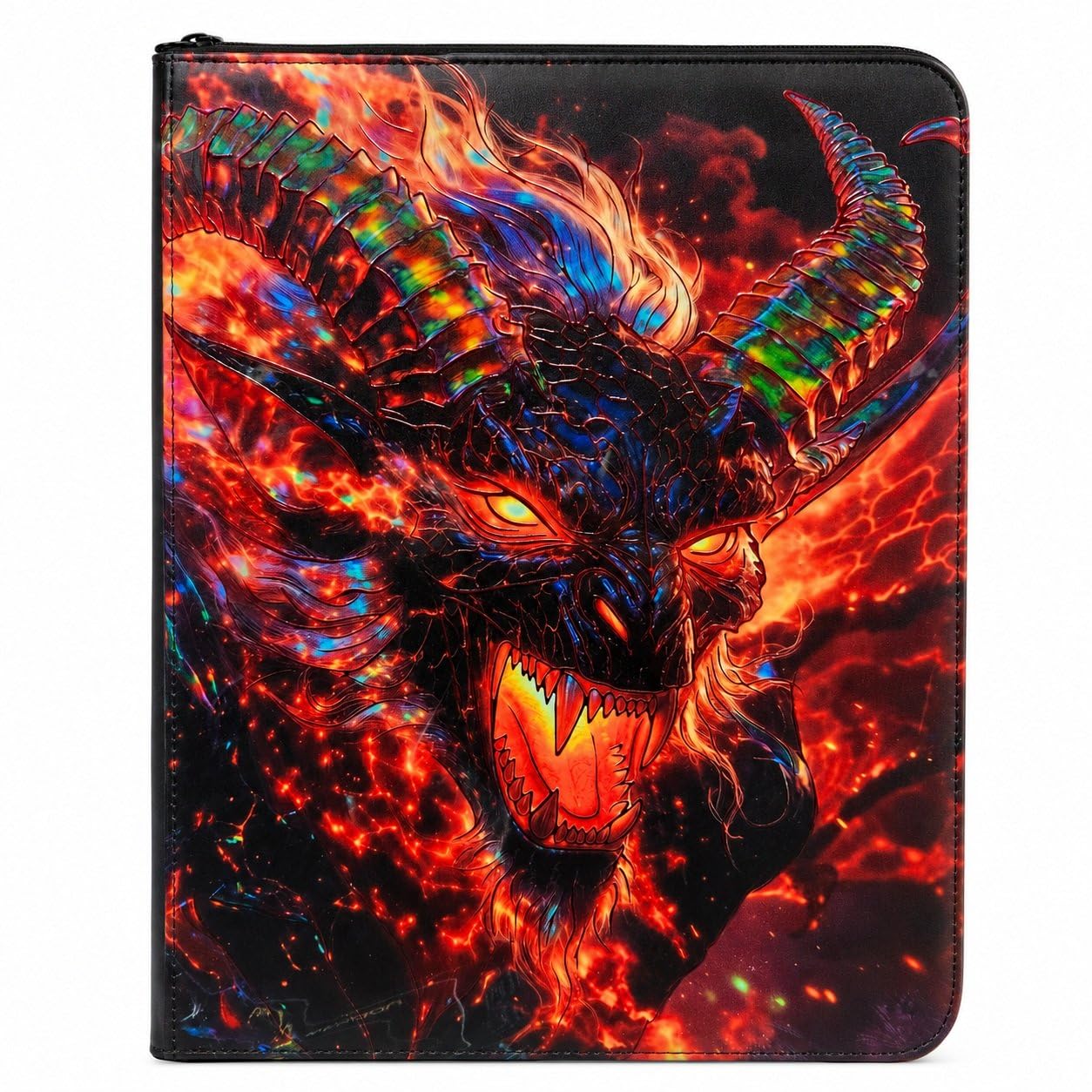 Crimson Horde Tyrant - Raccoglitore per carte collezionabili con 9 tasche con cerniera, 20 pagine fronte/retro, contiene 360 carte