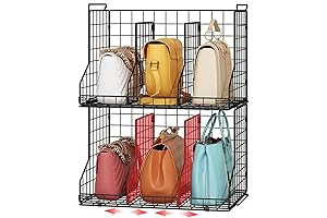 Purse Organizer Closet: Adjustable Dividers Handbag Organizer