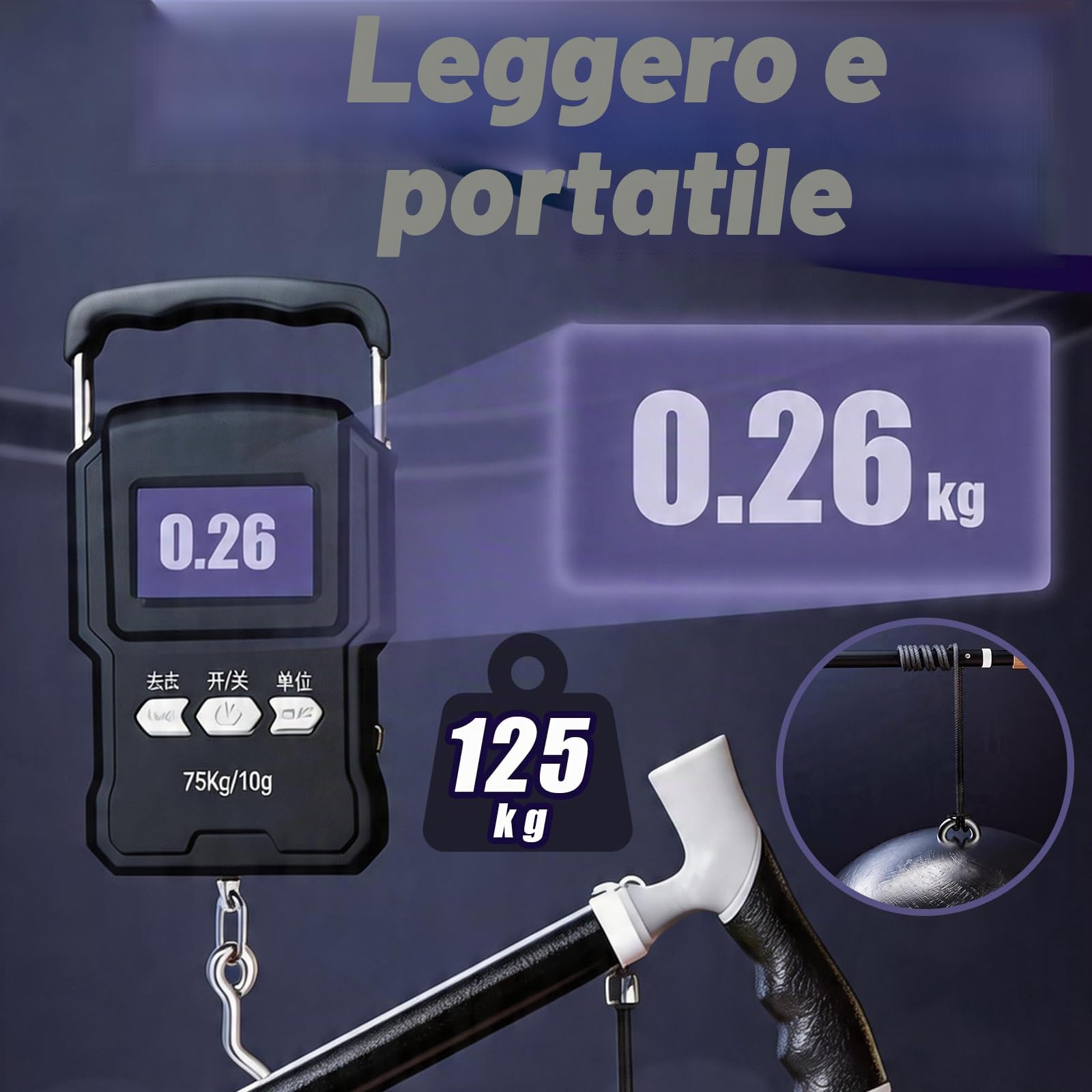 Canne de Marche, Bastone da Passeggio a 4 Sezioni de 38,5 à 96,5 cm Bastone da Trekking Telescopico de 47,5 à 105 cm Bastone da Passeggio 2 en 1 avec Poignée Ergonomique et Embout en Caoutchouc