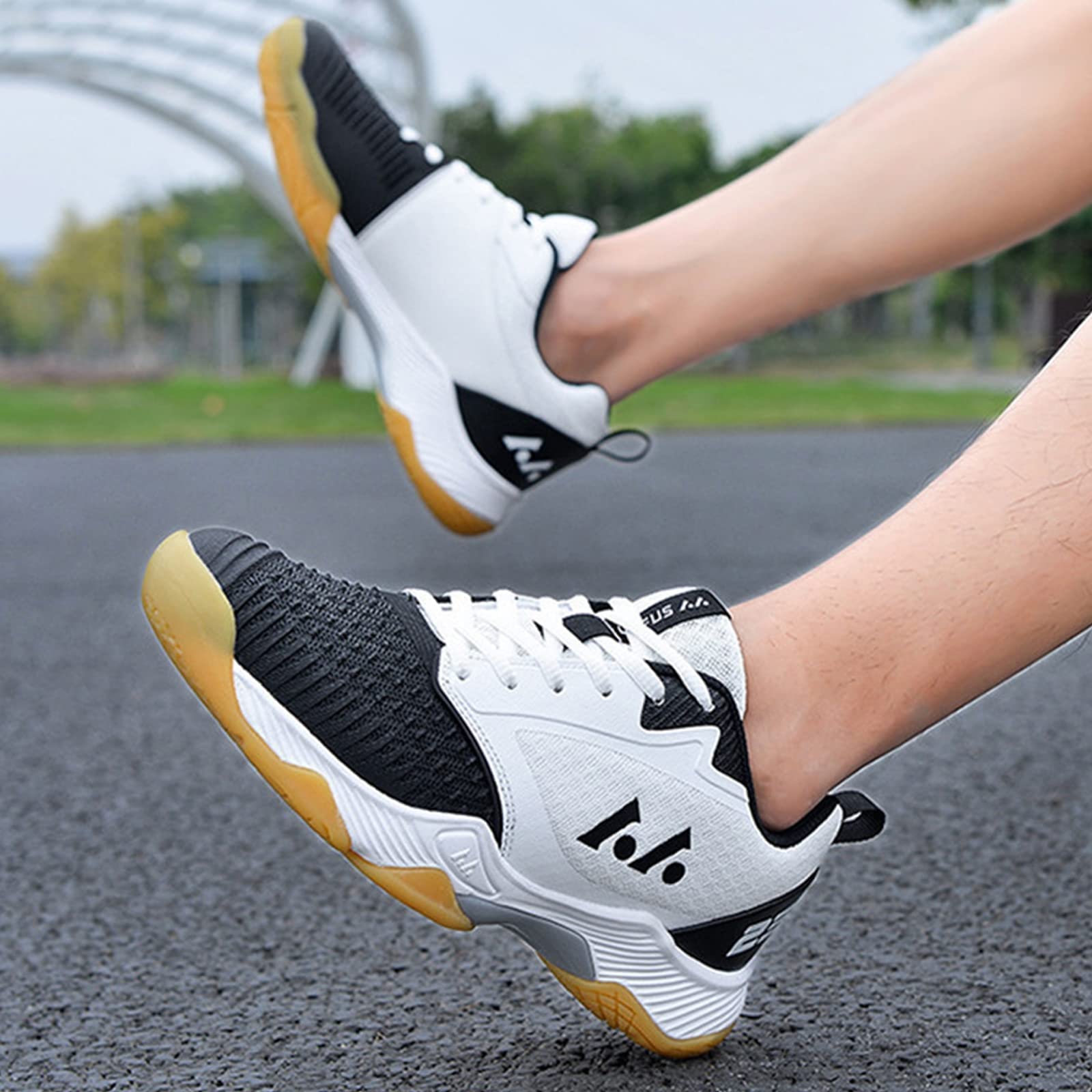 Chaussures De Volley-Ball Pour Femmes Chaussures De Court Extérieur Intérieur Léger Chaussures De Tennis Antidérapantes Racketball Squash Pickleball Sneaker