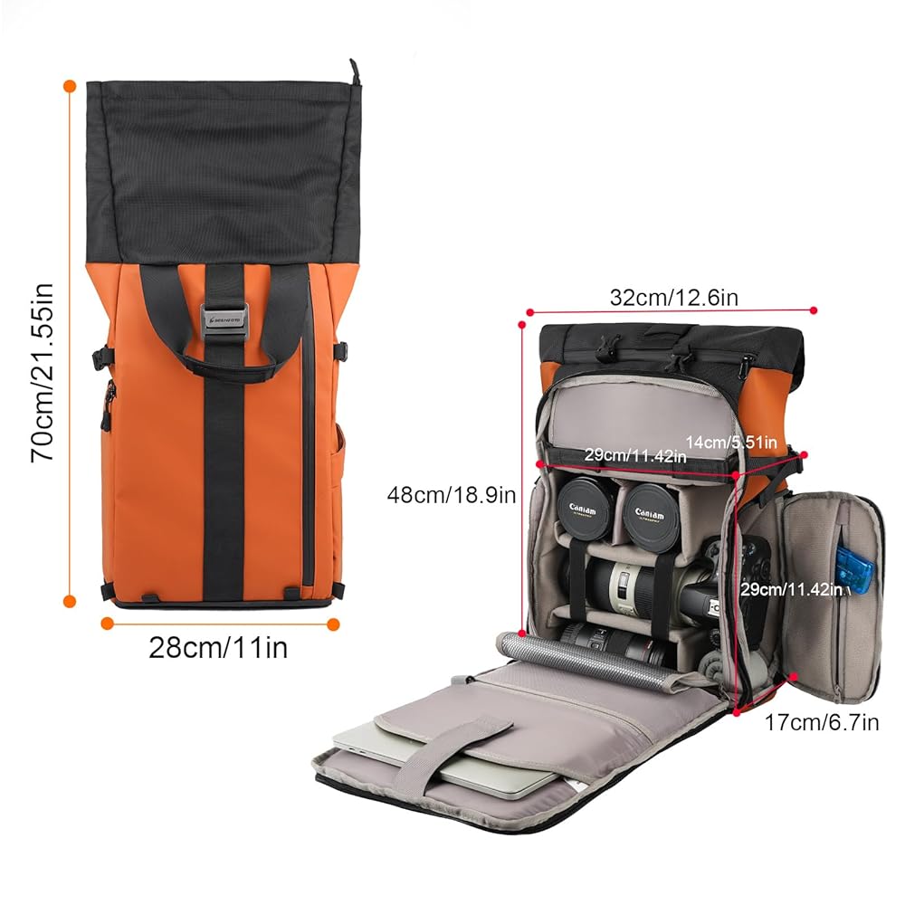 Camera bag for professional use レインコート付き Amazon.com : Cwatcun Camera Backpack with Rain Cover, Tripod