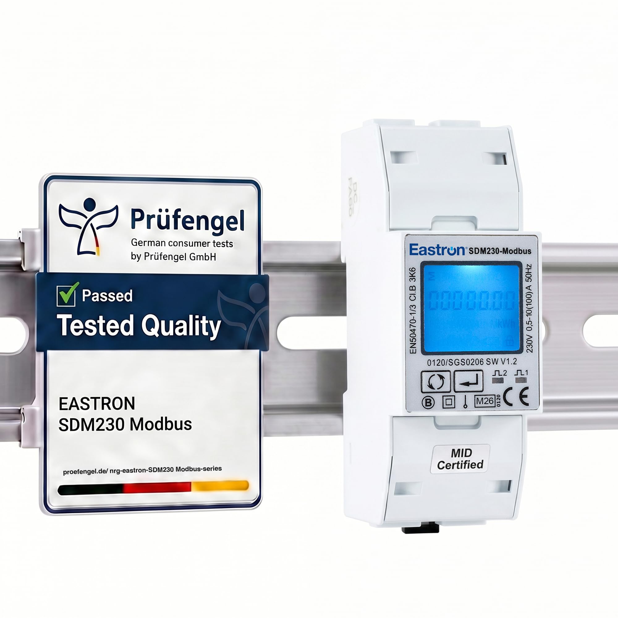 Advanced Digital Modbus Single-Phase Meter, Electric Energy Meter - Up to 100A Direct Load - 15 parameters and 4 kWh Modes, RS485 Modbus RTU/M-Bus EN13757-3 Port - 36/2P Module - SDM230-MODBUS-MID V2-image-29
