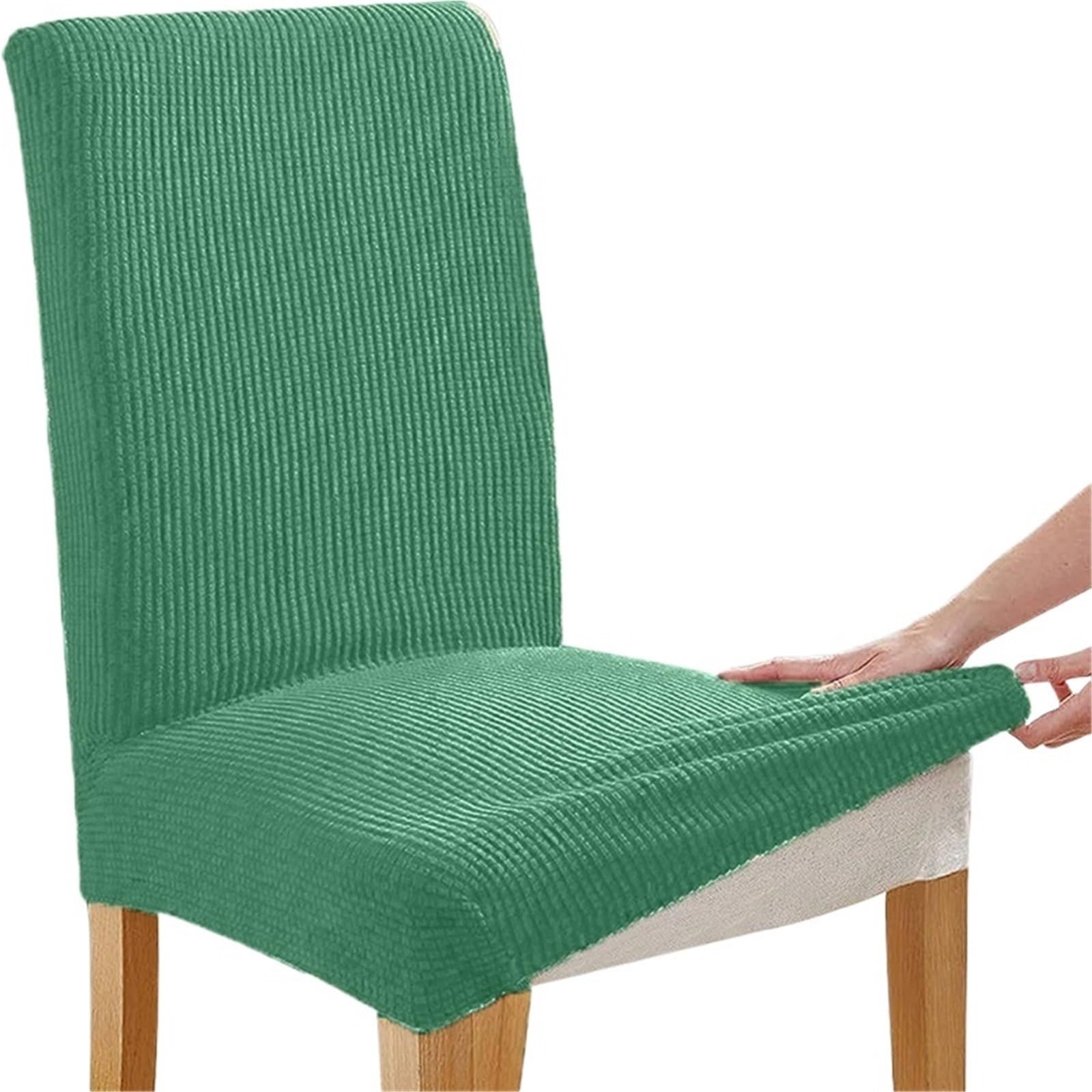 RYQZHHY Chair Cover Corn Kernel Fabric Chair Cover Stretch Long Back Covers Jacquard Dining Room Seat With