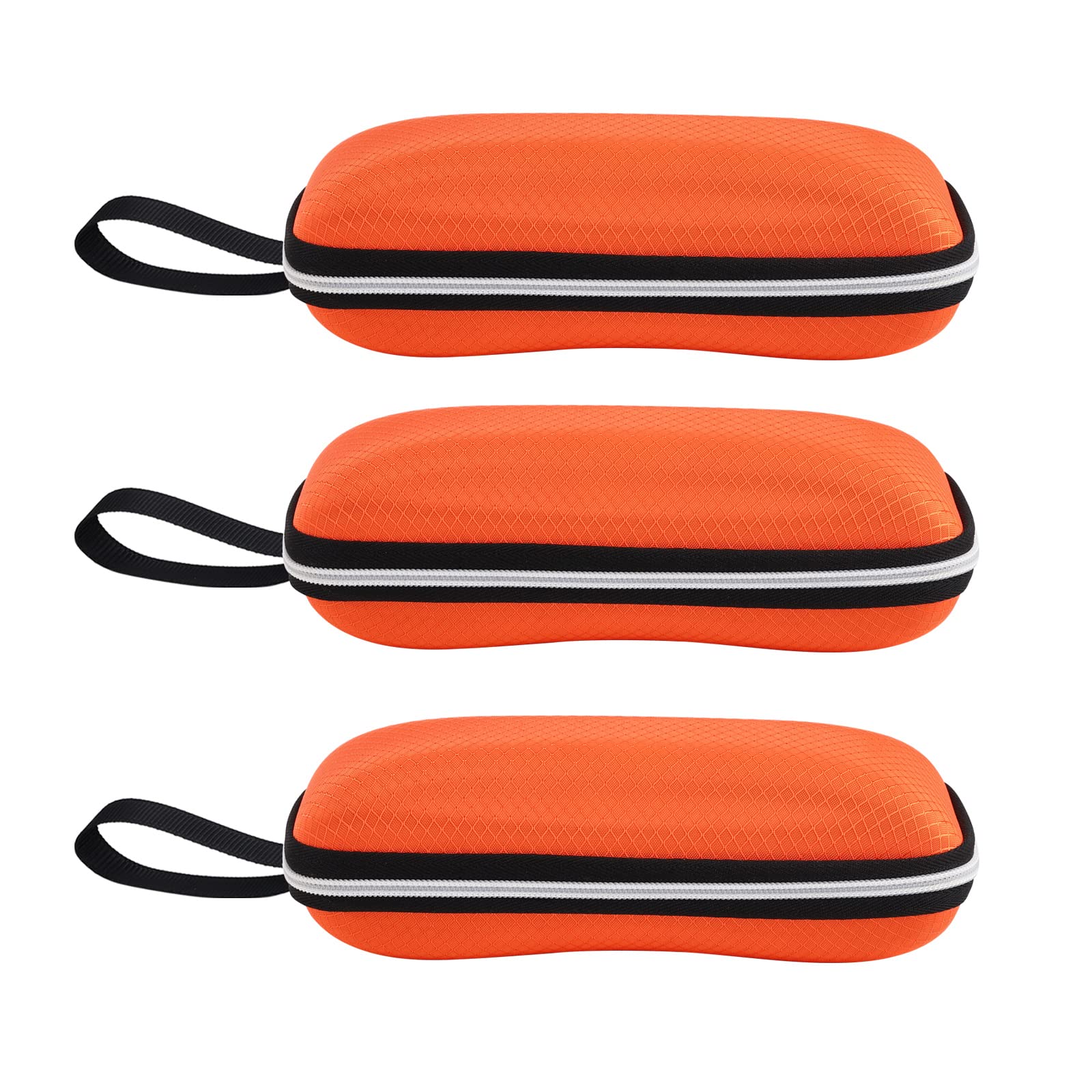 molshineFunda portátil de 3 piezas para gafas de sol, funda de viaje con cremallera para mujeres y hombres, deportes