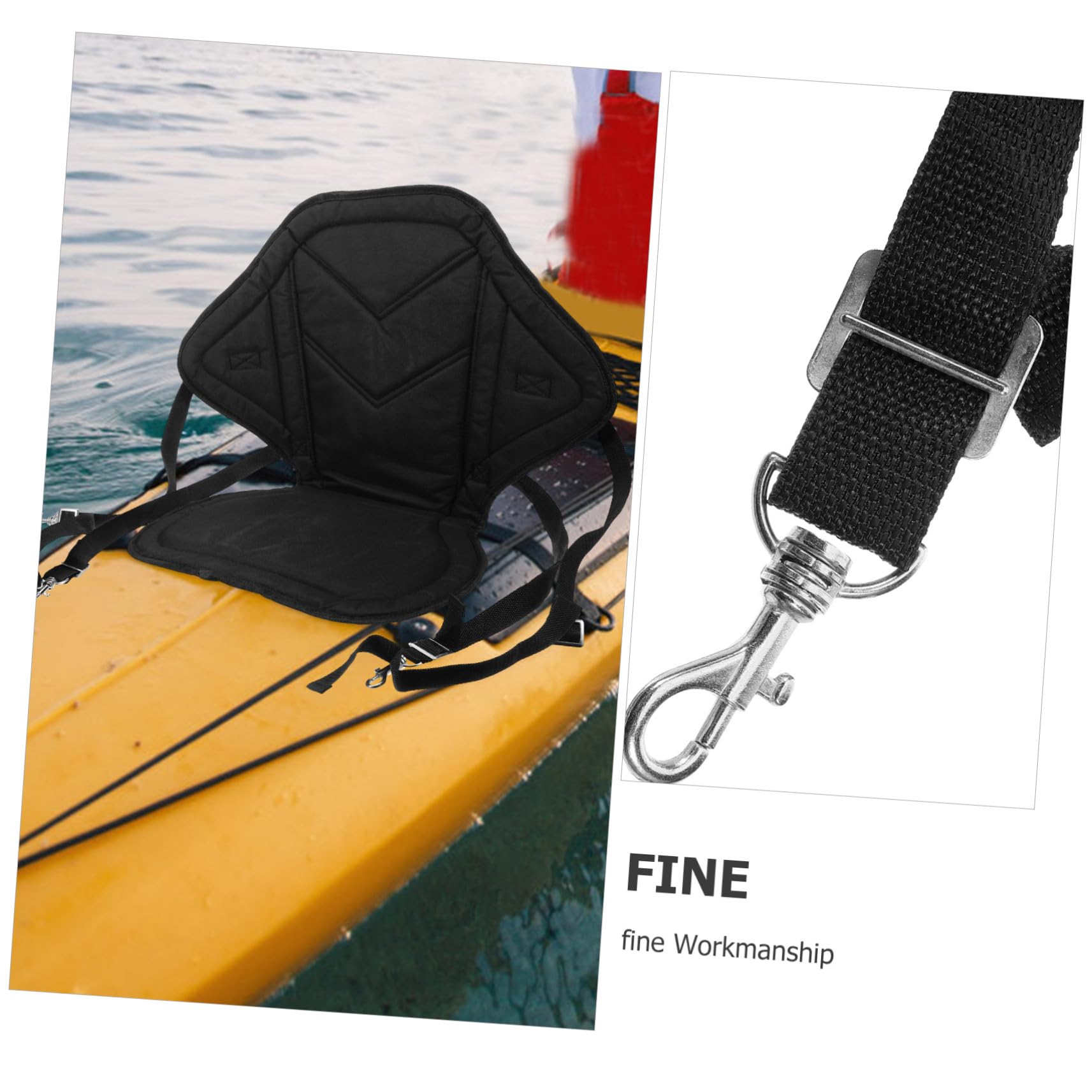SUPVOX Asiento Hinchable para Kayak Diseño Ergonómico y Tela Oxford, Cojín de Respaldo Portátil Reutilizable para Actividades al Aire Libre