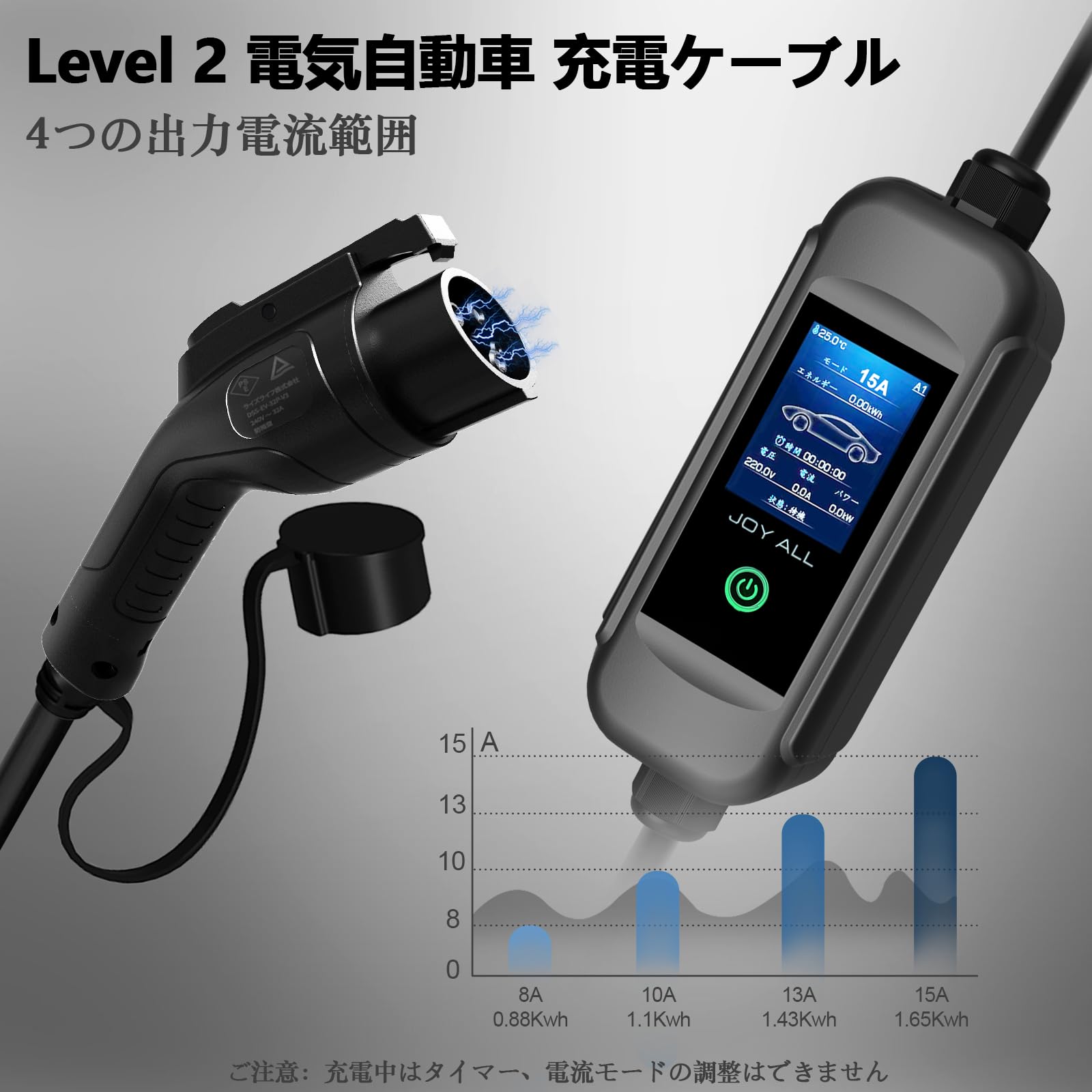 Amazon.co.jp: joy all 電気自動車充電器 110V-240V SAE J1772 EV 充電