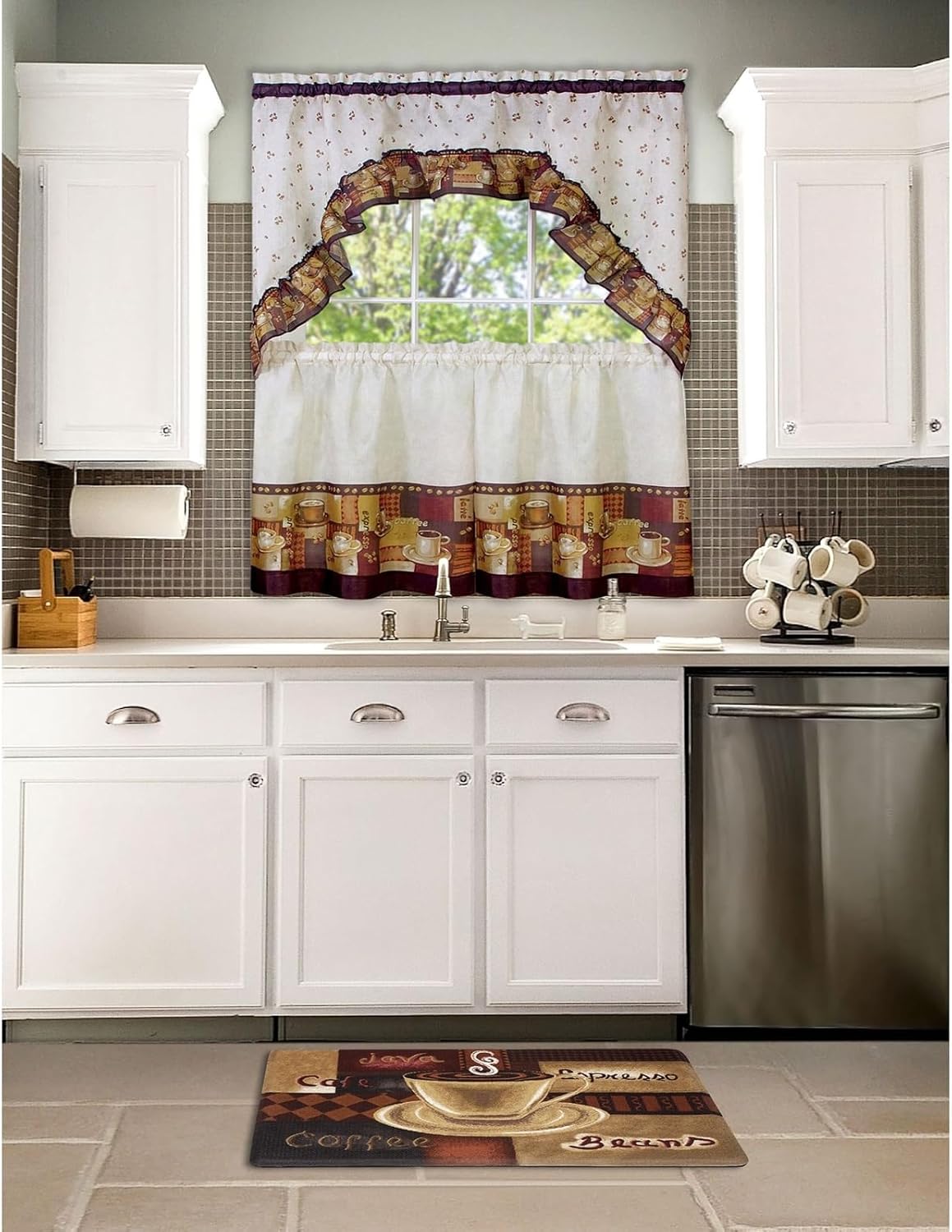 Achim Home Furnishings Anti Fatigue Mat 18x30 - Coffee