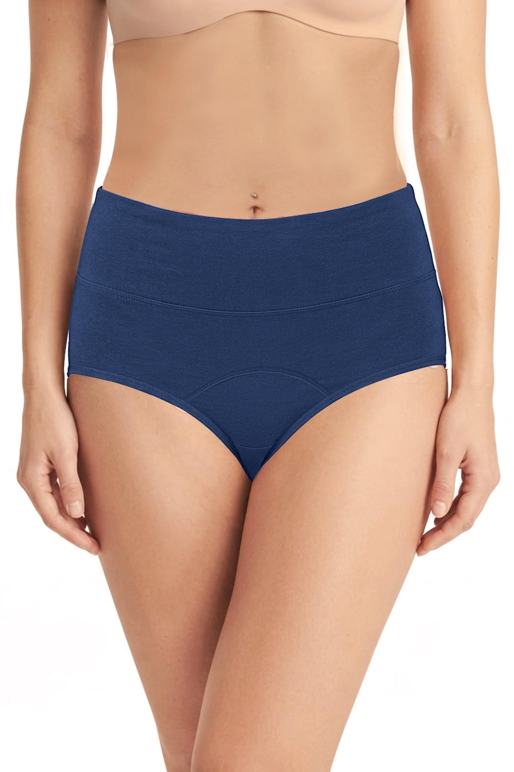 Leakproof Period Panty for Women|Reusable Hipster Underwear for Medium to Heavy Flow | No Pad Required, Absorbent & Comfortable Full Breathable Blue-image-25