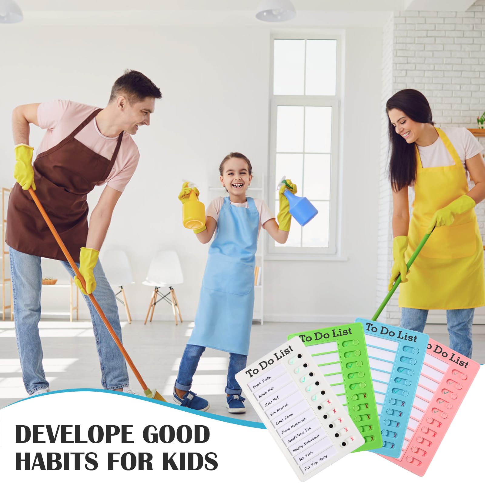 Snapklik.com : 4 Pcs Chores Chart For Kids, Daily Routine Chore Chart ...
