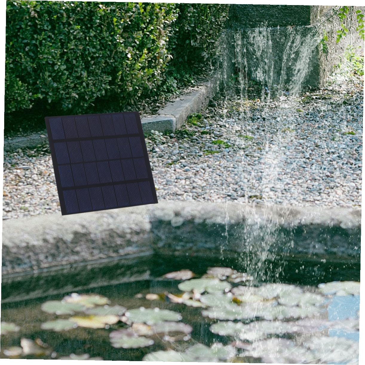 Hemobllo Solar Sauerstoffpumpe für Teich und Aquarium Tragbar 1 L/min 1800 Mah Leiser Belüfter für Außenbereich