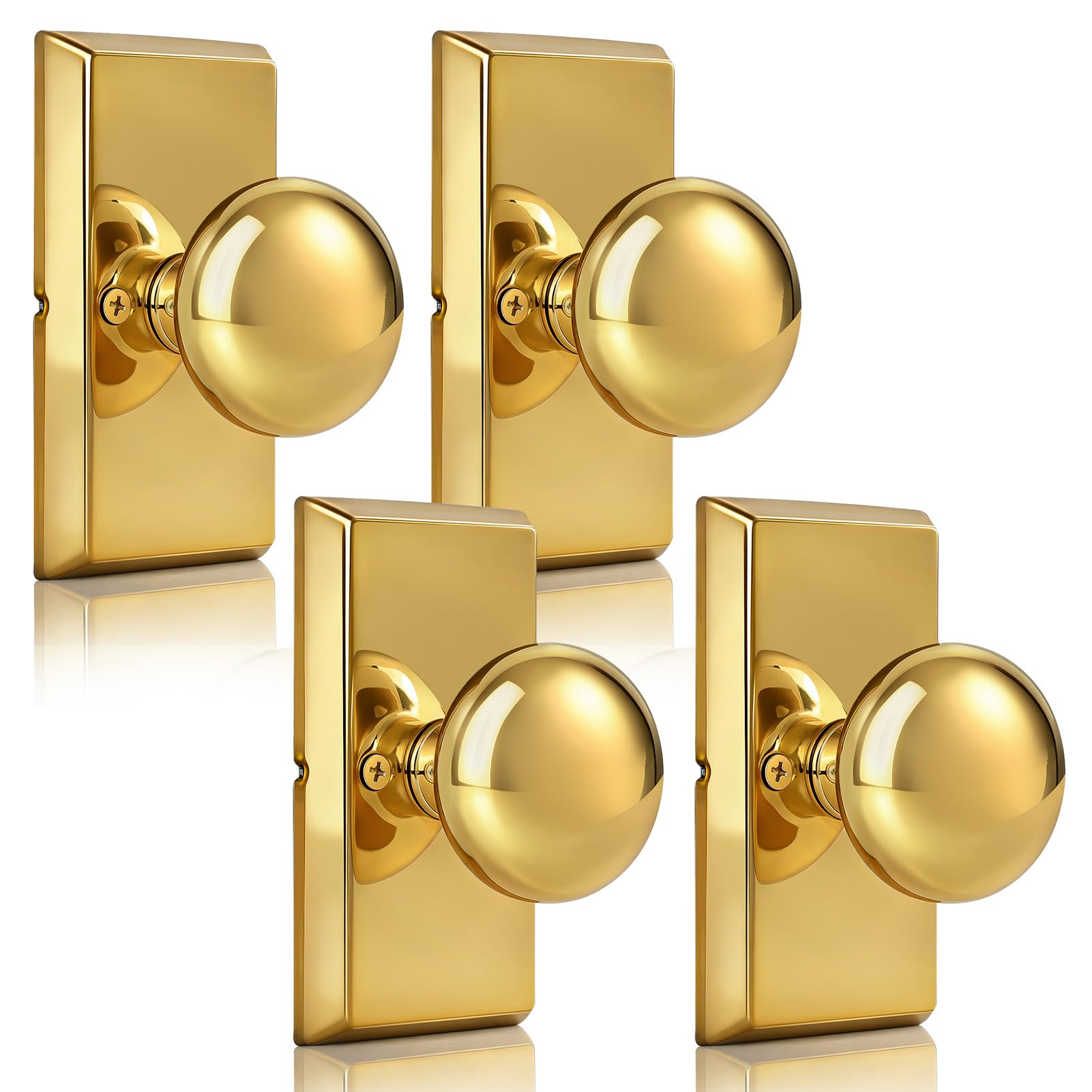 Matte Black Door Knobs - Privacy Lock & Modern Design -12