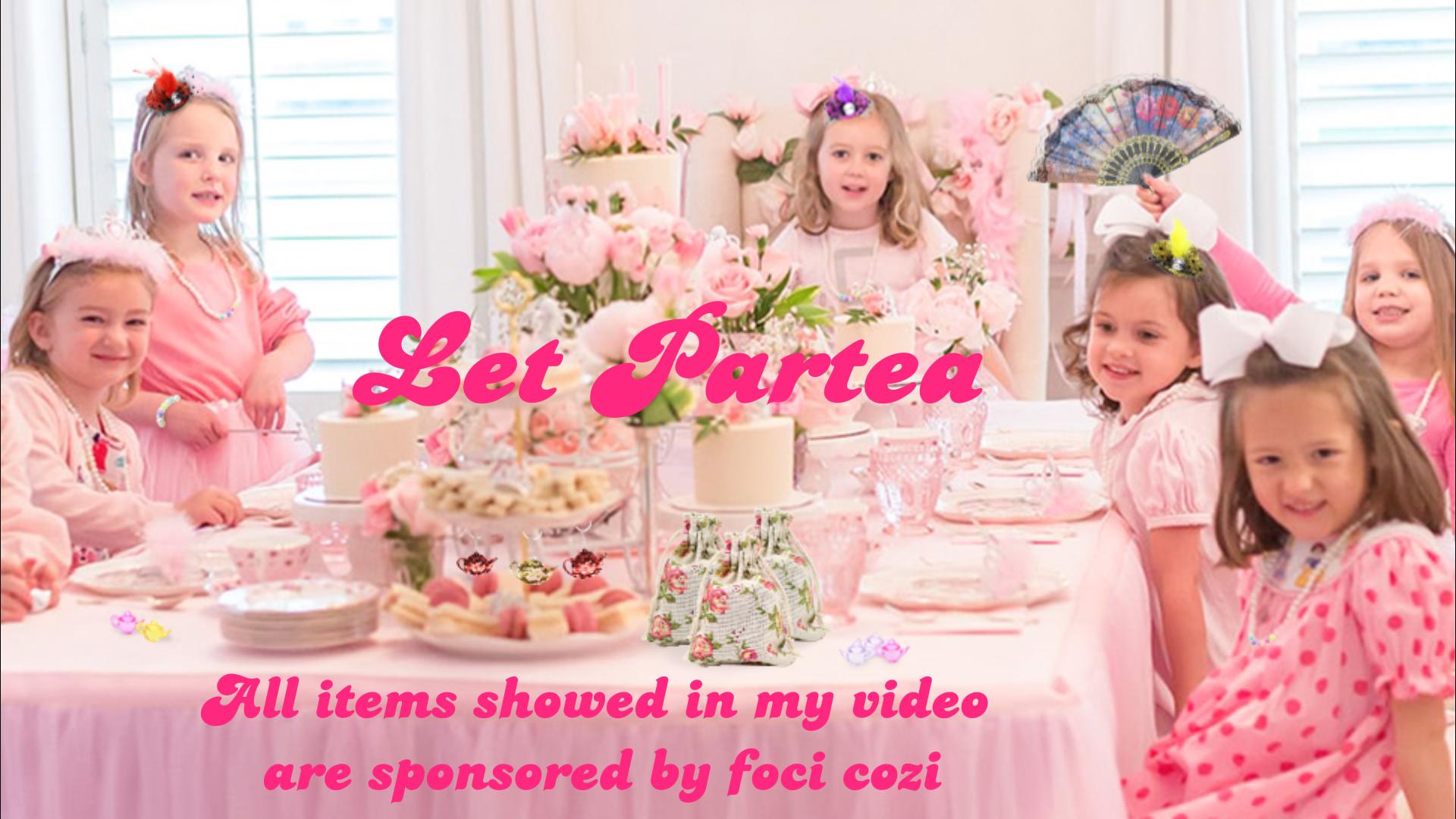 Amazon.com: foci cozi 84 Pcs Tea Party Favors Supplies Set, Tea