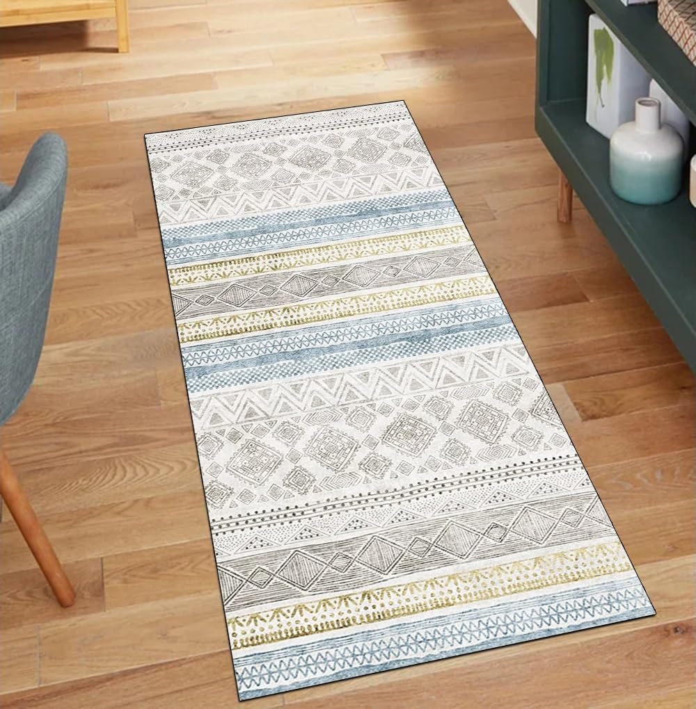 Tapis de couloir antidérapant 120 x 450 cm lavable pour un sol de cuisine propre