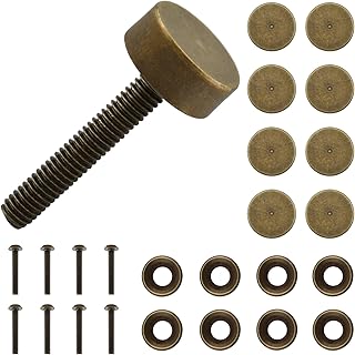 Brass Decorative Bolts with Caps, 8 Pack Antique Bronze Bolt Screws and ...