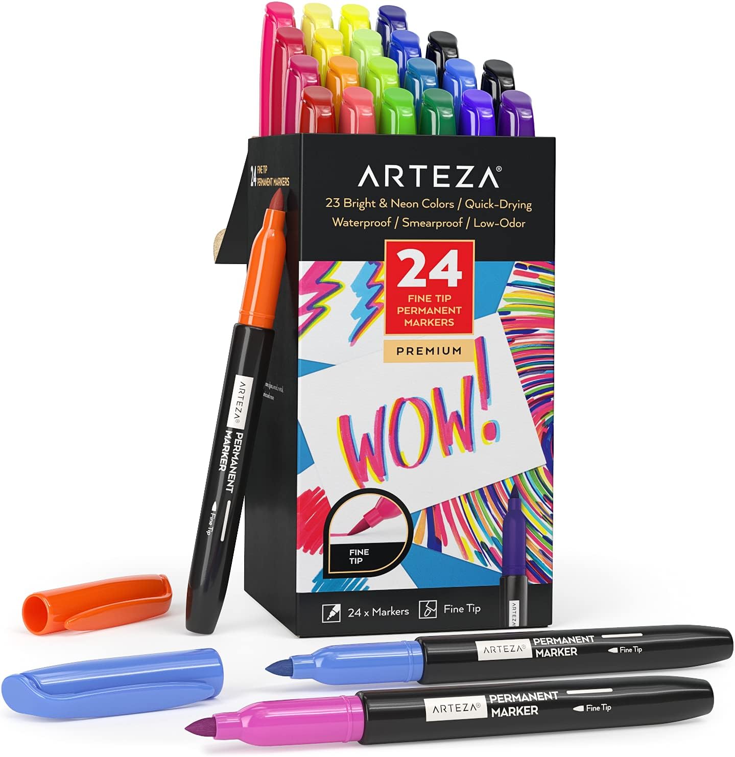 Heat Transfer Arteza Fabric Markers Set Dual Tip Arteza Permanent