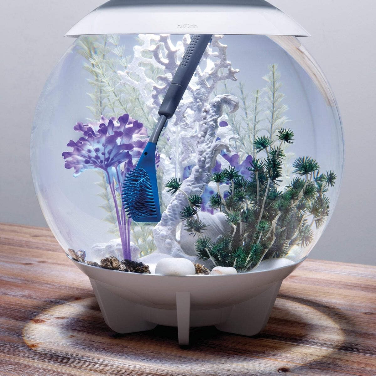 biOrb 55249 Multi-Reiniger, blau - Aquarium Pflegemittel aus Silikon, Luftsäulenreiniger für schonende Reinigung von Acryl-Glas
