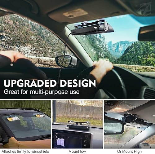 Miniatura 10 de Xprite Luces de advertencia estroboscópicas de emergencia 2 en 1 de alta intensidad con 32 LED para salpicadero de emergencia, luz intermitente para