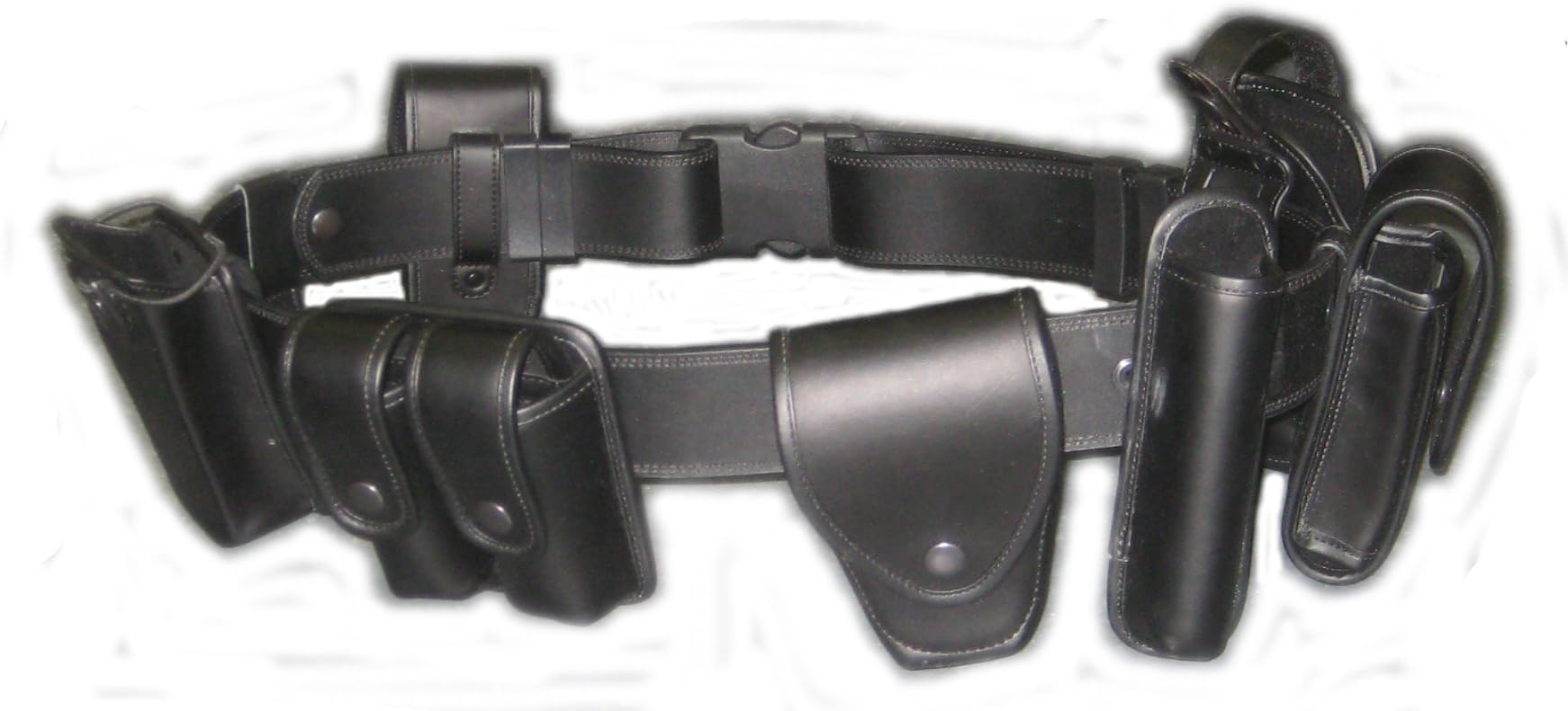 Global Military Gear Leather Duty Belt (9 Pieces)