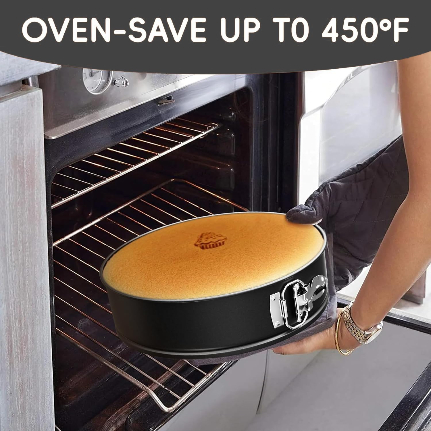 2 moldes para tartas con base suelta, 26 cm, antiadherentes para hornear, moldes de acero al carbono, moldes redondos para tartas de queso, pasteles, quiches
