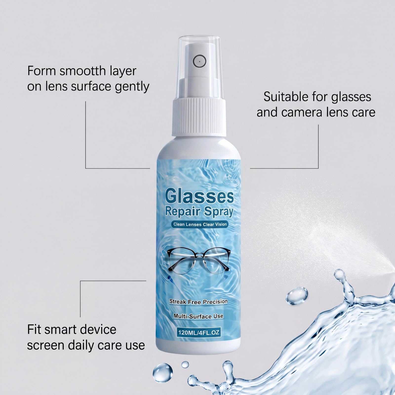 Spray professionale per riparazione graffi e impronte digitali, polvere di